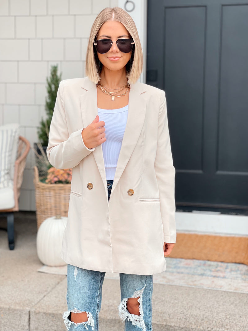 Oversized Blazer - Beige