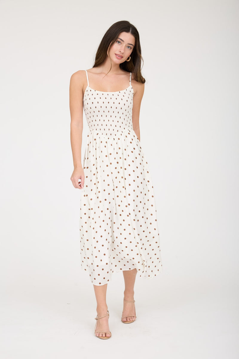 pretty woman midi dress Pretty Woman Polka Dot Dress