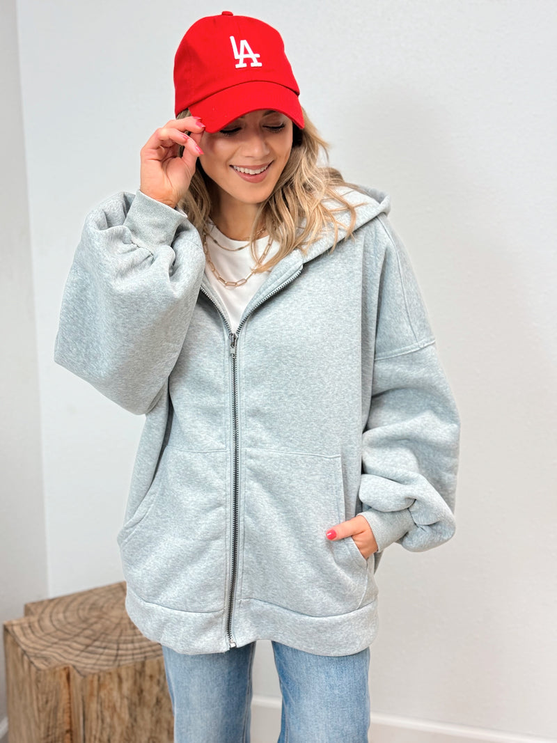 Rocky Oversized Hoodie - Heather Grey