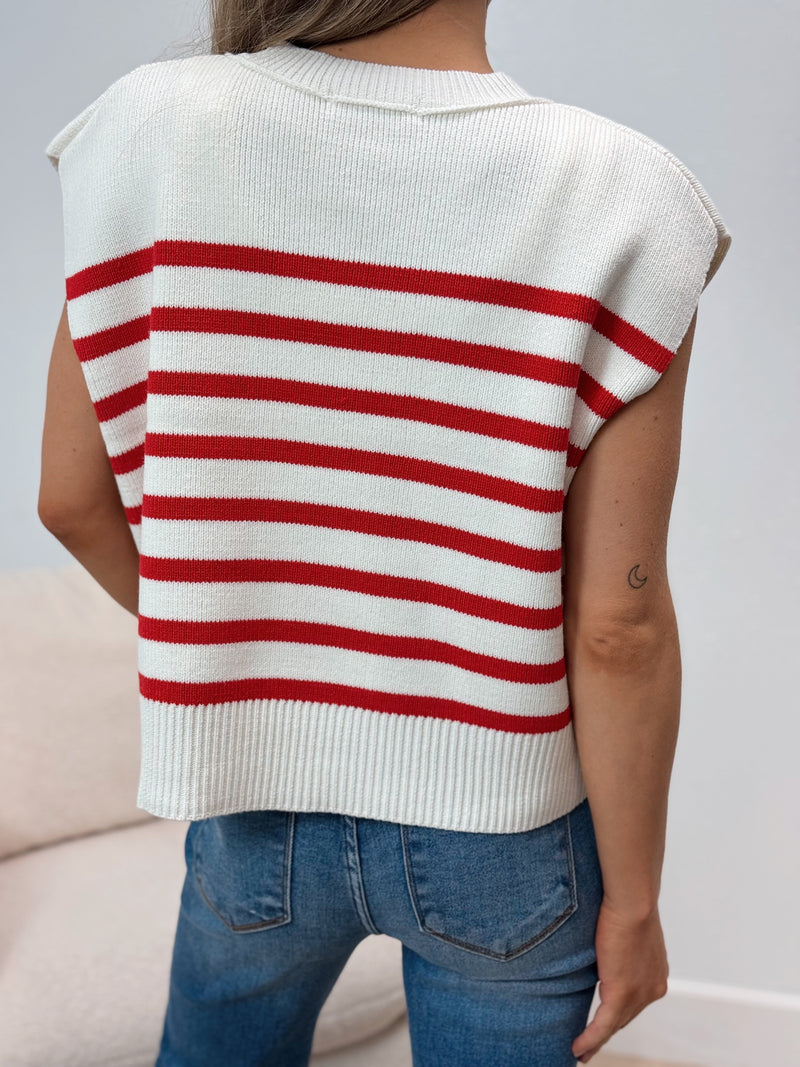 Truly Stripes Sweater Vest - 3 Colors