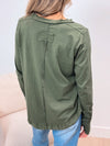 Casually Cute Long Sleeve Henley Tee - 2 Colors