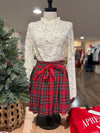 Holiday Classic Tartan Skort - Red