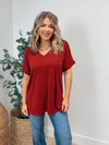 Boyfriend V Neck Tee - 4 Colors