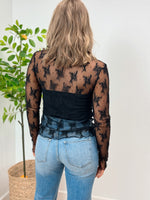 Timeless Sheer Lace Layering Blouse - 2 Colors