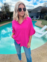 Just in Time Oversized Blouse - 2 Colors