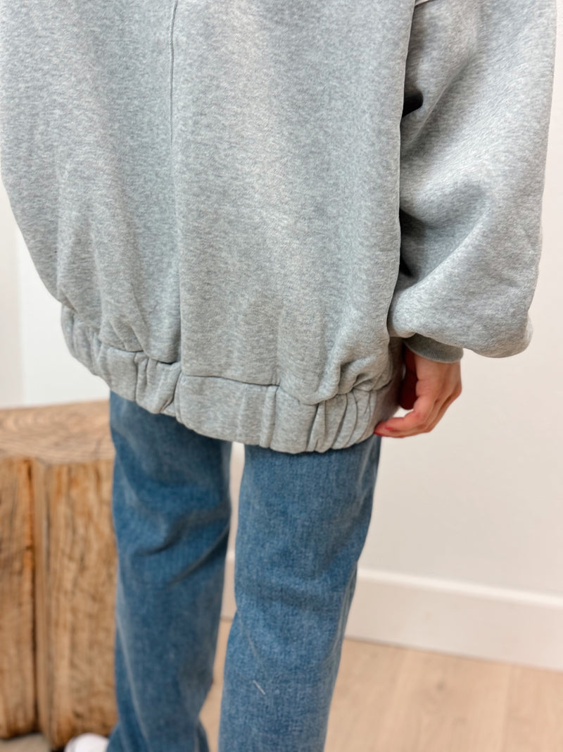 Rocky Oversized Hoodie - Heather Grey