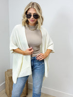 Lovely Day Layering Textured Cardigan - IVORY