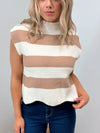 On the Horizon Striped Sleeveless Sweater - FINAL SALE