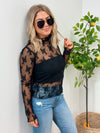 Timeless Sheer Lace Layering Blouse - 2 Colors