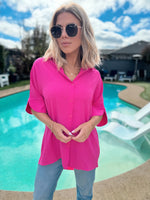 Just in Time Oversized Blouse - 2 Colors