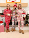 Holiday Print Fleece Lined Jammies - 2 Colors