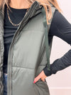 Aspen Hooded Puff Vest - 2 Colors