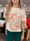 Cowgirl Christmas Tee - Ivory