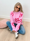 Love Letters Crewneck Sweater - Pink