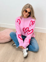 Love Letters Crewneck Sweater - Pink