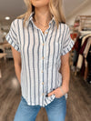 Casual Fridays Stripe Blouse - Navy