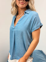 Country Club Chambray Blouse