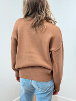 Back to School Crewneck Sweater - Camel