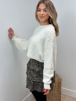 Sugar Cookie Textured Sweater - Cream