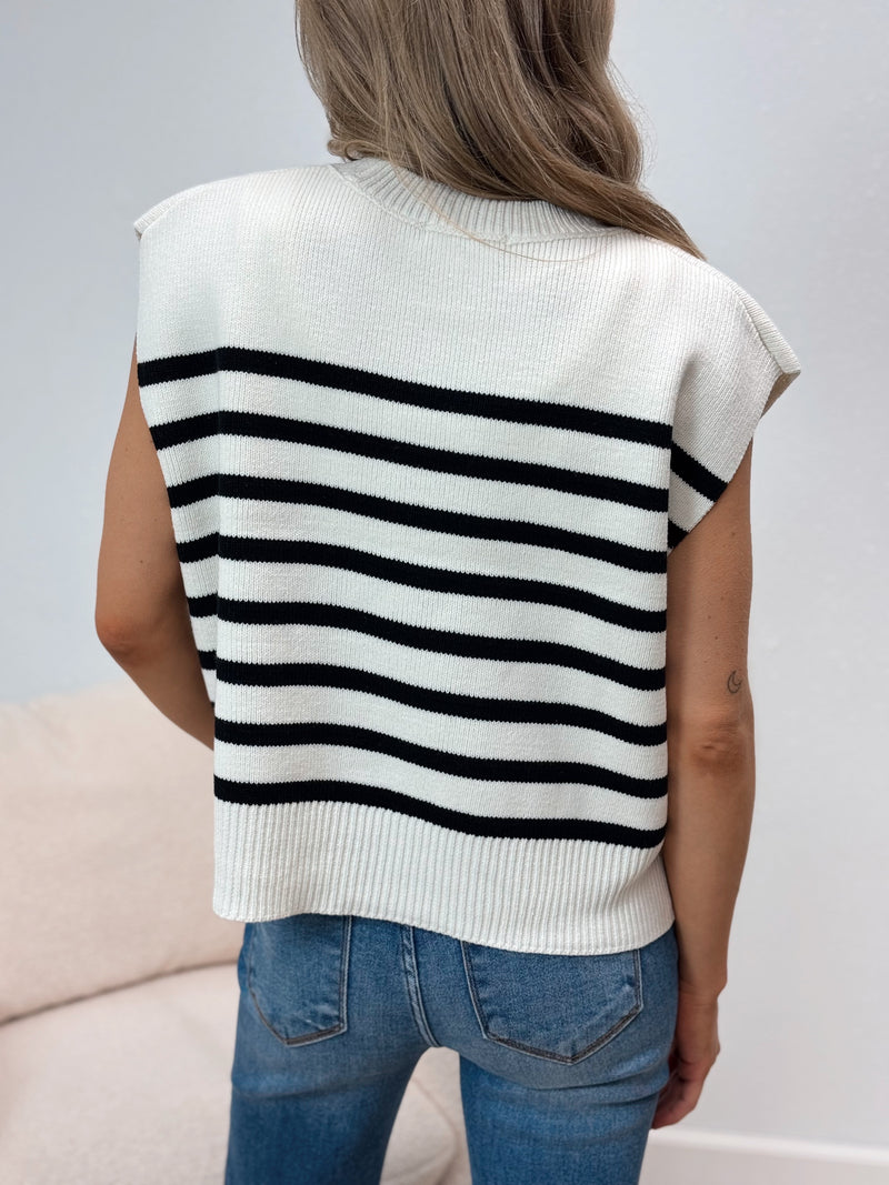 Truly Stripes Sweater Vest - 3 Colors