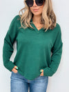 Miranda Notch Neck Knit Top - 4 Colors