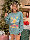 Christmas Vacation Oversized Sweatshirt - Green