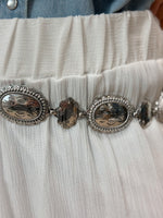 Boho Cowgirl Chain Belt - Silver
