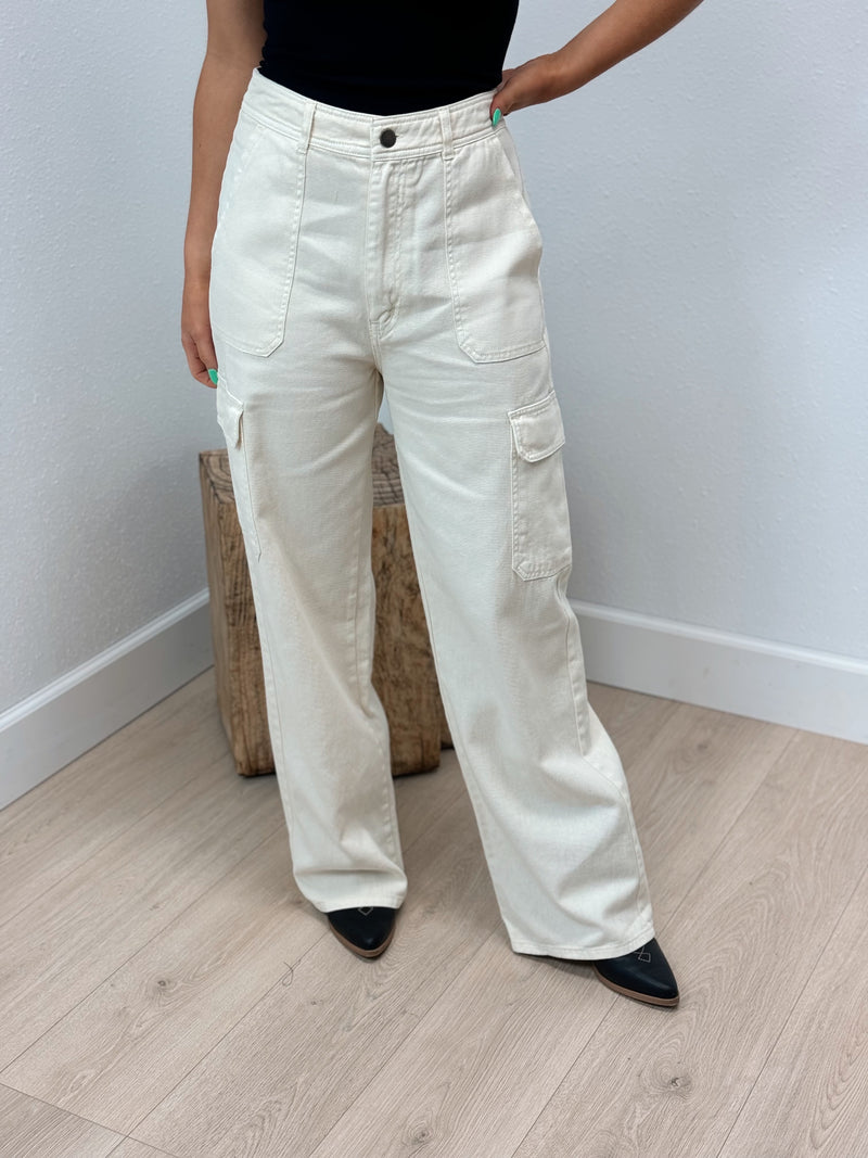 University Wide Leg Cargo Pants - 2 Colors