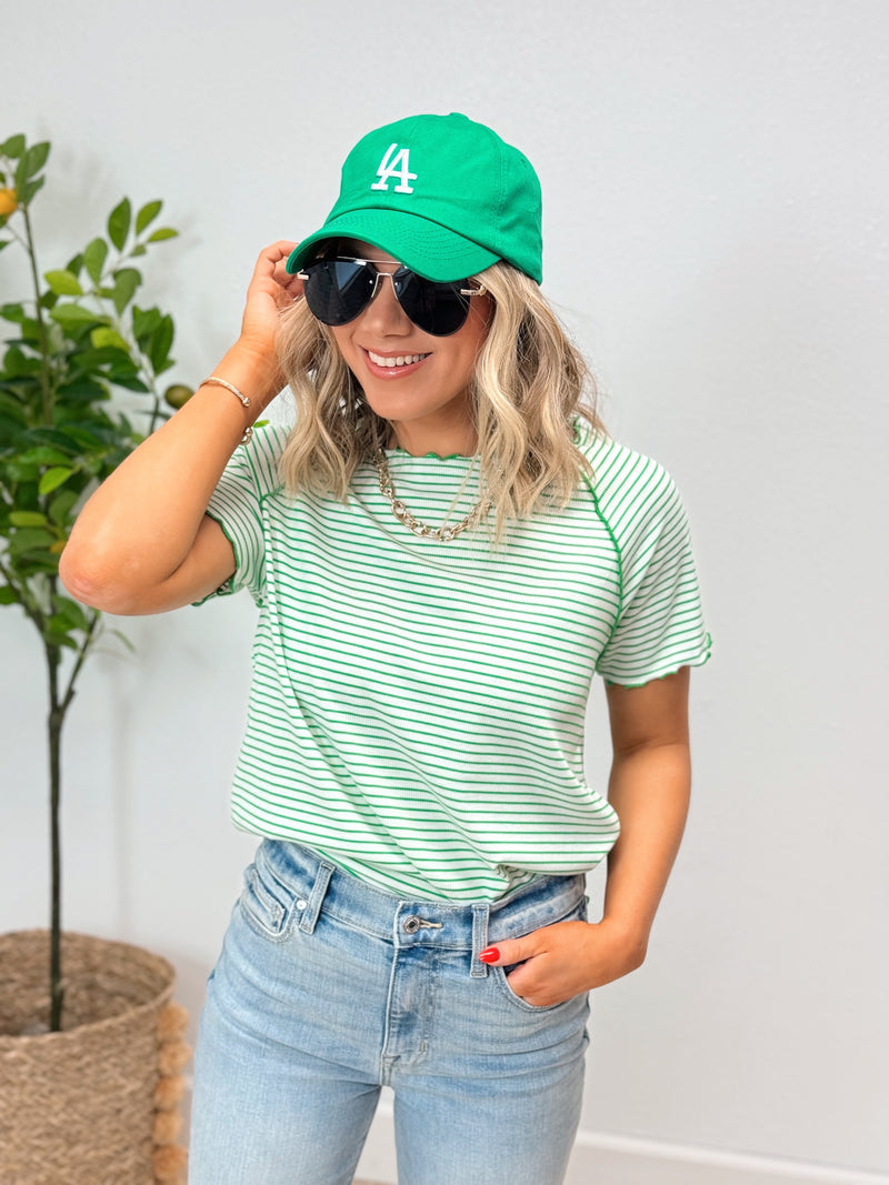 Candy Shoppe Stripe Tee - 2 Colors