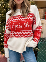 Apres Ski Sweater - White/Red