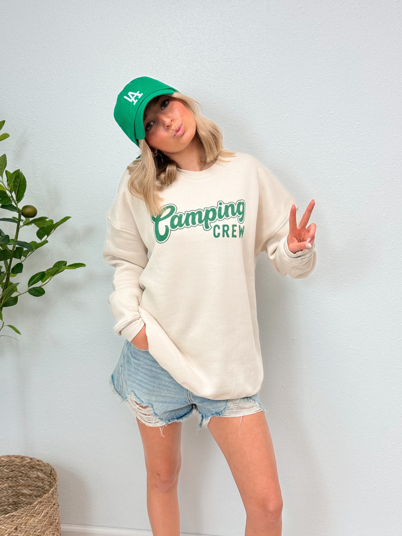 Camping Crew Sweatshirt - Sand