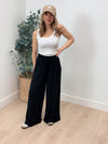 On Vacay Wide Leg Pants - Black