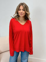 LaLa V Neck Sweater - Several Colors