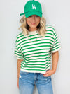 Sail Away Stripe Sweater Blouse - 2 Colors