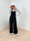 Love Actually Denim Overalls - Black