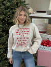 Merry Christmas Ya Filthy Animal Sweatshirt - Sand