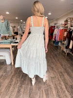 Hamptons Stripe Dress - Lt . Olive