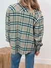 Meet Me at the Patch Flannel Shacket - Green