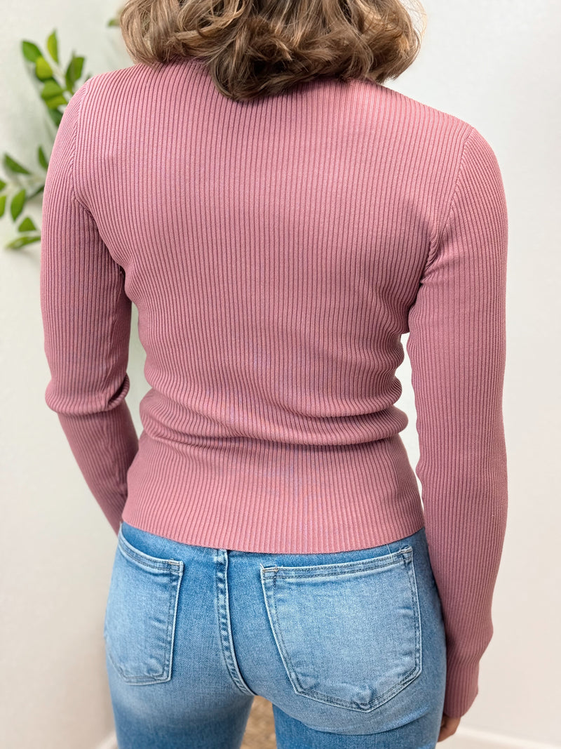 Ray of Light Ribbed Knit Top - FINAL SALE
