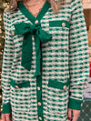 First Class Tweed Dress - Green