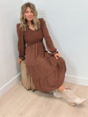 Westward Smocked Long Sleeve Dress - 2 Colors