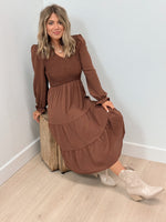 Westward Smocked Long Sleeve Dress - 2 Colors