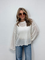 Island Time Open Knit Sweater - Ivory