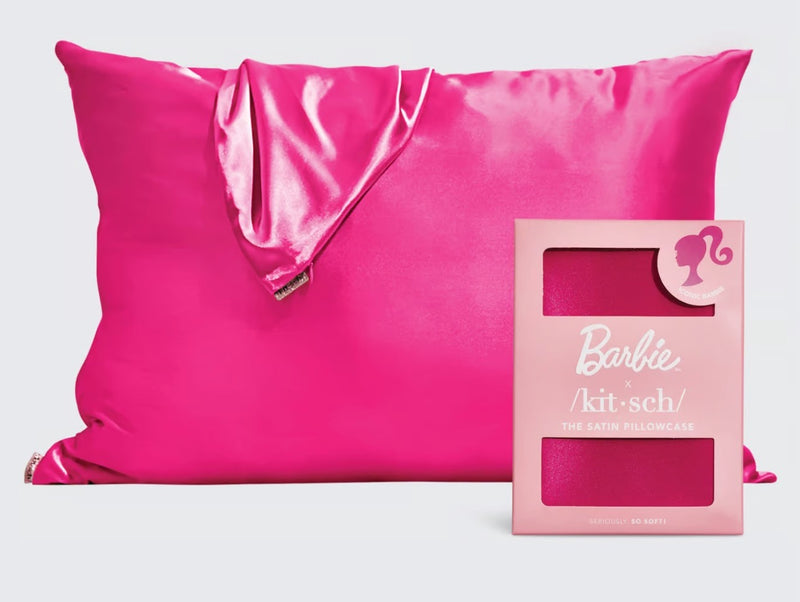 Barbie Satin Pillowcase - Pink