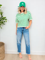 Sail Away Stripe Sweater Blouse - 2 Colors
