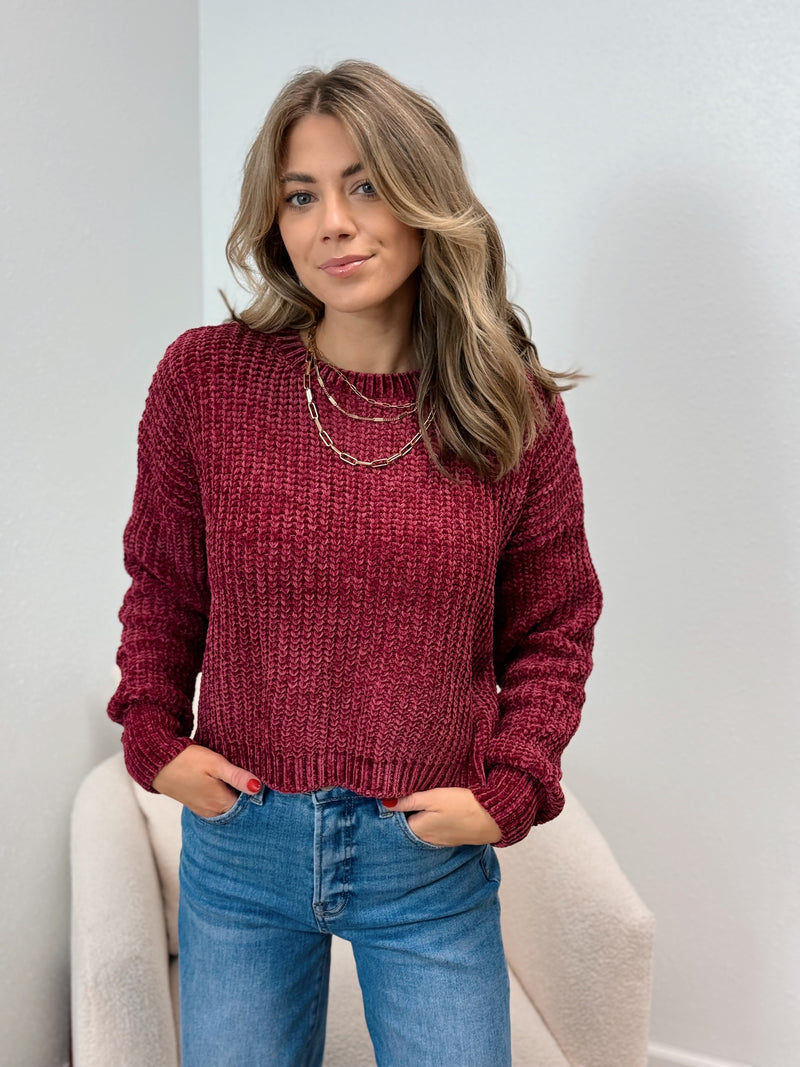 On Holiday Chenille Sweater - FINAL SALE