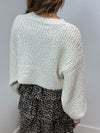 Sugar Cookie Textured Sweater - Cream