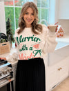 Merrier With a Martini Sweatshirt - 2 Colors