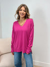 LaLa V Neck Sweater - Several Colors