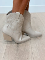 Shania Mid Cowboy Boot - Taupe